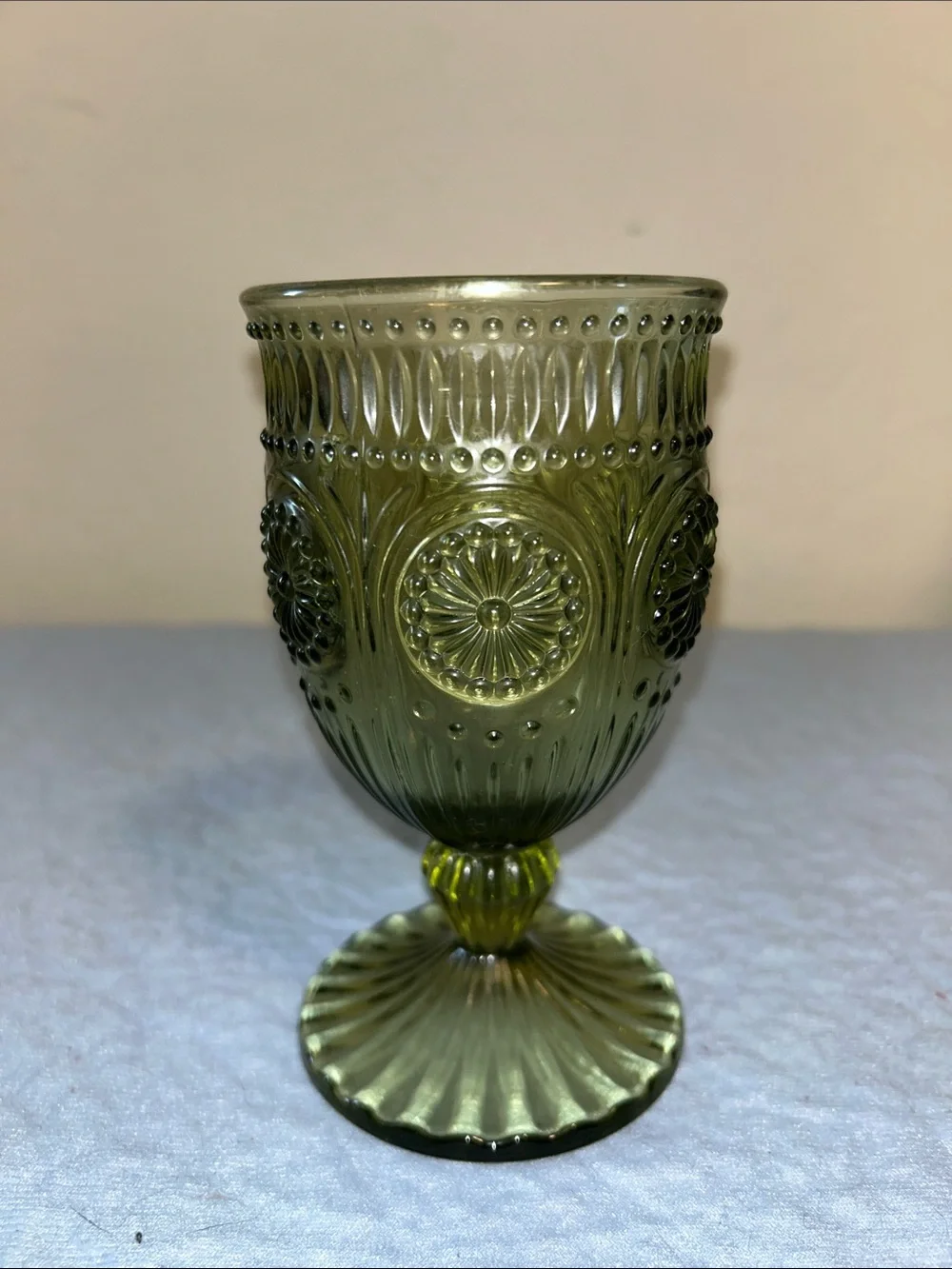 Shannon Crystal by Godinger, Medallion Collection Plate and Goblet